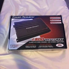 Power Acoustik Vertigo VA4-1800D 1800 Watts 4 Channel Full Range Amplifier NEW