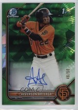 2022 Bowman Sapphire Chrome Prospects Green 46/50 Aeverson Arteaga Auto 0b7z