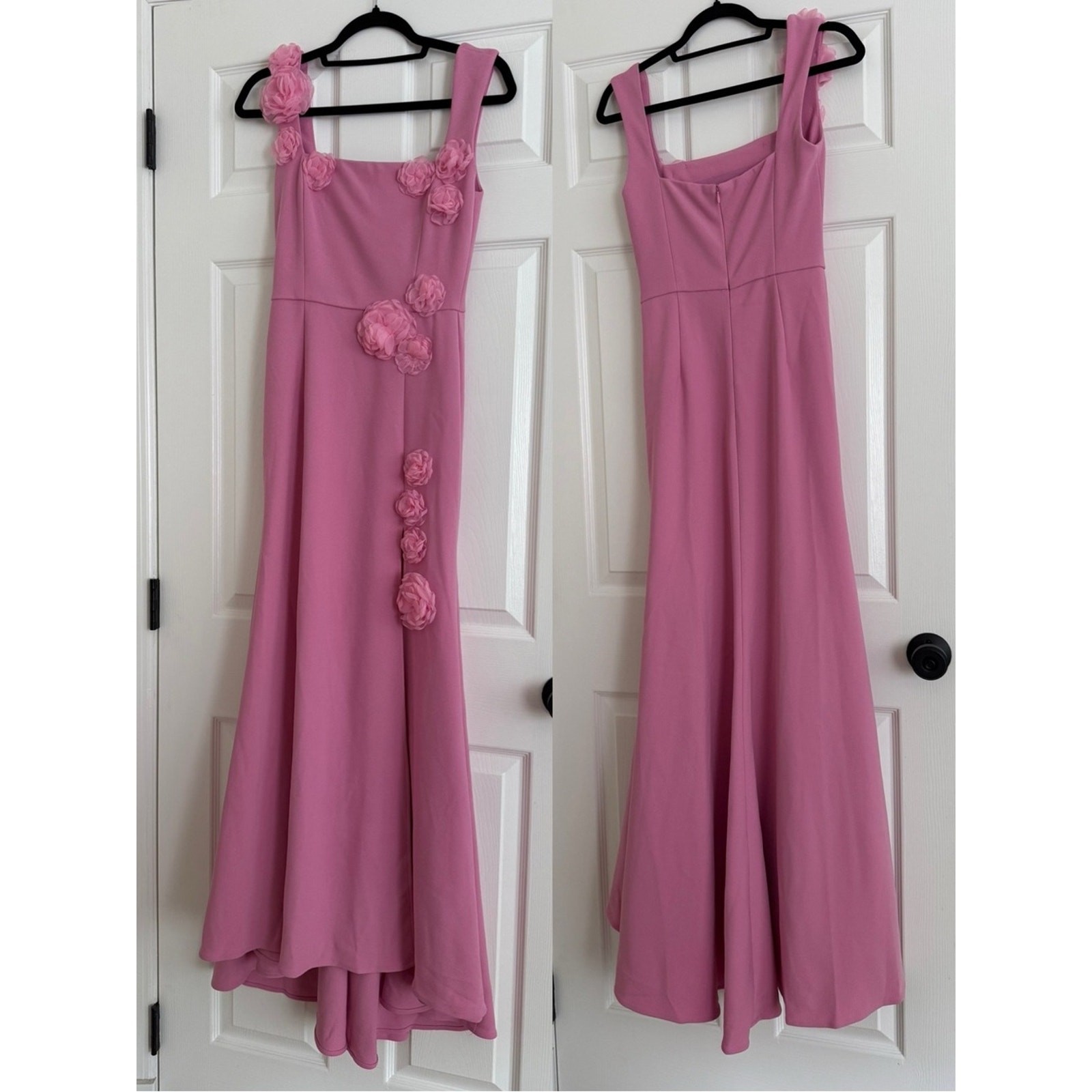 ELLIATT Evanora Rosette Appliqué Floral Gown Pink NEW with tag image 2