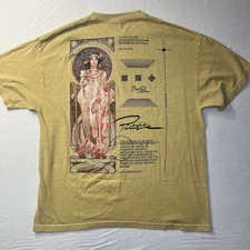 Primitive Apparel Skateboarding Imperial Washed Gold Mucha Sunburst Shirt Large