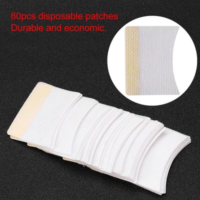 80pcs Baumwolle Einweg Eyelash Extension Patch Sticker Schild Unter Pad Make LIF