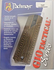 Pachmayr 61000 Grip Panels 1911 Checkered G10 Green/Black