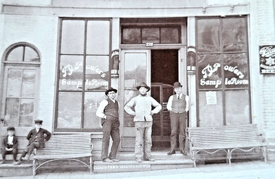 Blatz Beer Tavern Bar Photograph Milwaukee T J POWERS Sample Room 1890s Saloon