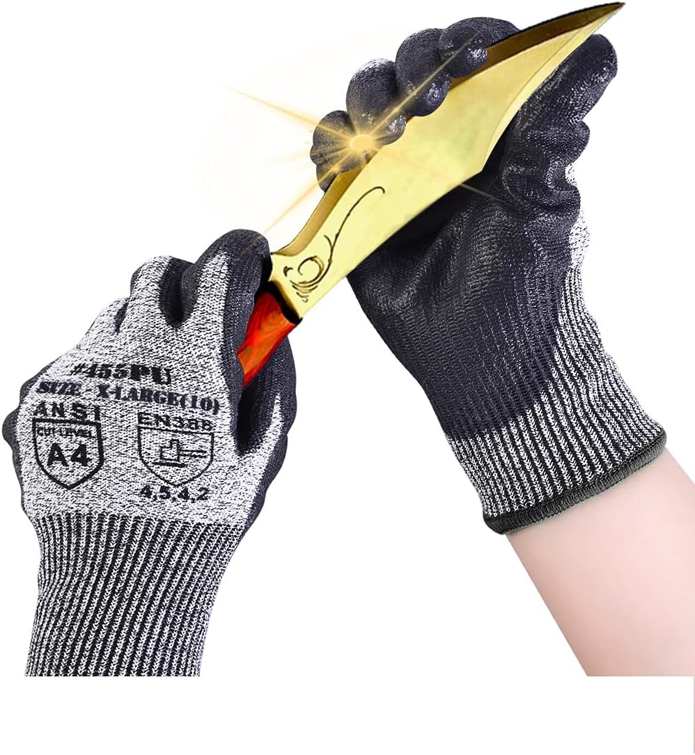 Donfri Cut Resistant Gloves High Performance Level 5 Protection Safety Work Glo