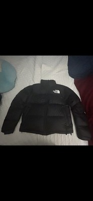 Womens The North Face 1996 Retro Nuptse Puffer 700-Down Hooded Jacket - Black