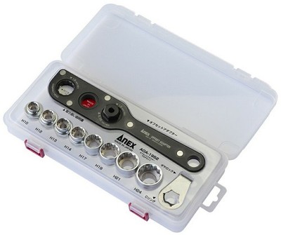 ANEX AOA-19S2 Offset Adapter Steckschlüsselsatz S2 Narrow Space Work