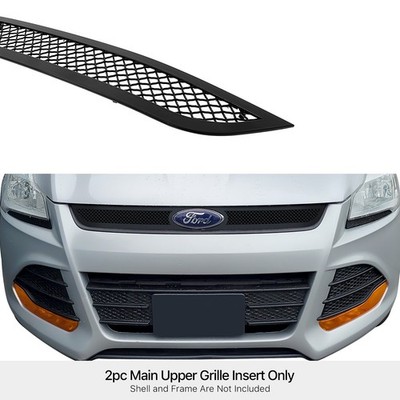 For 2013-2016 Ford Escape Main Upper Stainless Steel Black Mesh Grille Insert