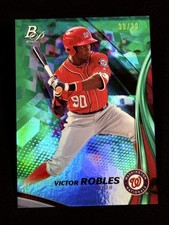 2017 Bowman Platinum GREEN FOIL REFRACTOR Victor Robles 98/99