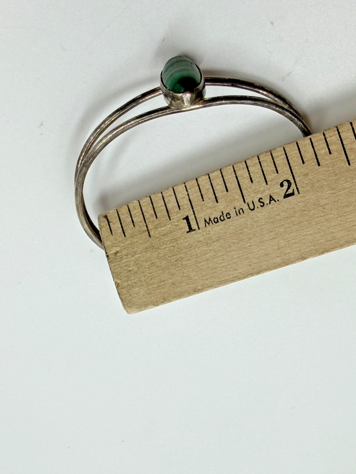 Native American Bracelet Signed Cuff Signed Sterl… - image 7