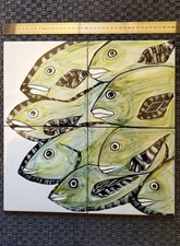 Pannello Ceramica 40x40 Vietri Maioliche Mattonelle Dipinto a Mano