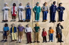 Lot of 16 Lakeshore Learning PVC Community Helper Worker Diverse Class Preschool
