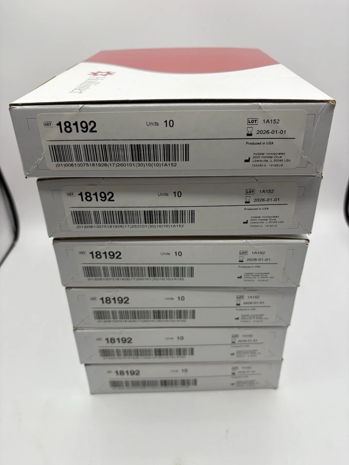 Lote de 6 cajas nuevas Hollister #18192 bolsas de ostomía, 10 por caja CADUCIDAD 01/2026 60 unidades Foto 4 de 4