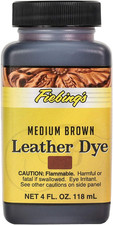 Leather Dye 4 Fl Oz, Mahogany - Alcohol-Based, Penetrating, Permanent Dye for