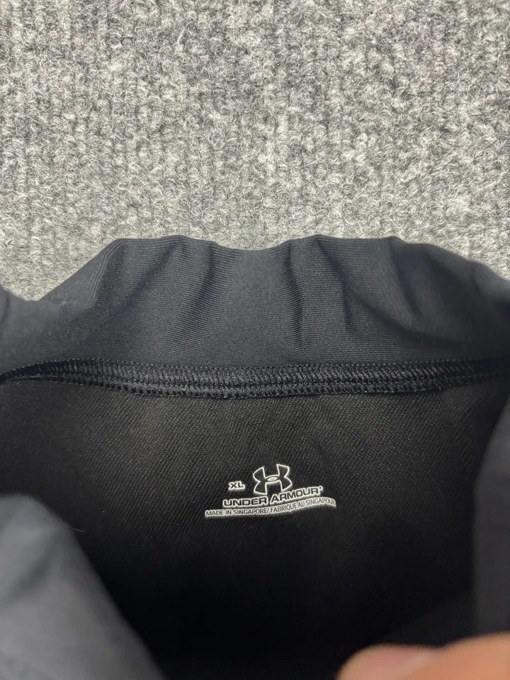 Under Armour Shirt Womens XL Black Mock Neck Compression Base Layer Long Sleeve - Image 2 of 4