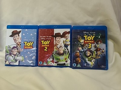 Toy Story 1 2 & 3 (Blu-ray 3 Movies) Tim Allen Michael Keaton Tom Hanks