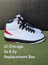 Jordan Air Jordan 2 Chicago White Black Red Boys' High Top Sneakers Size 6.5Y