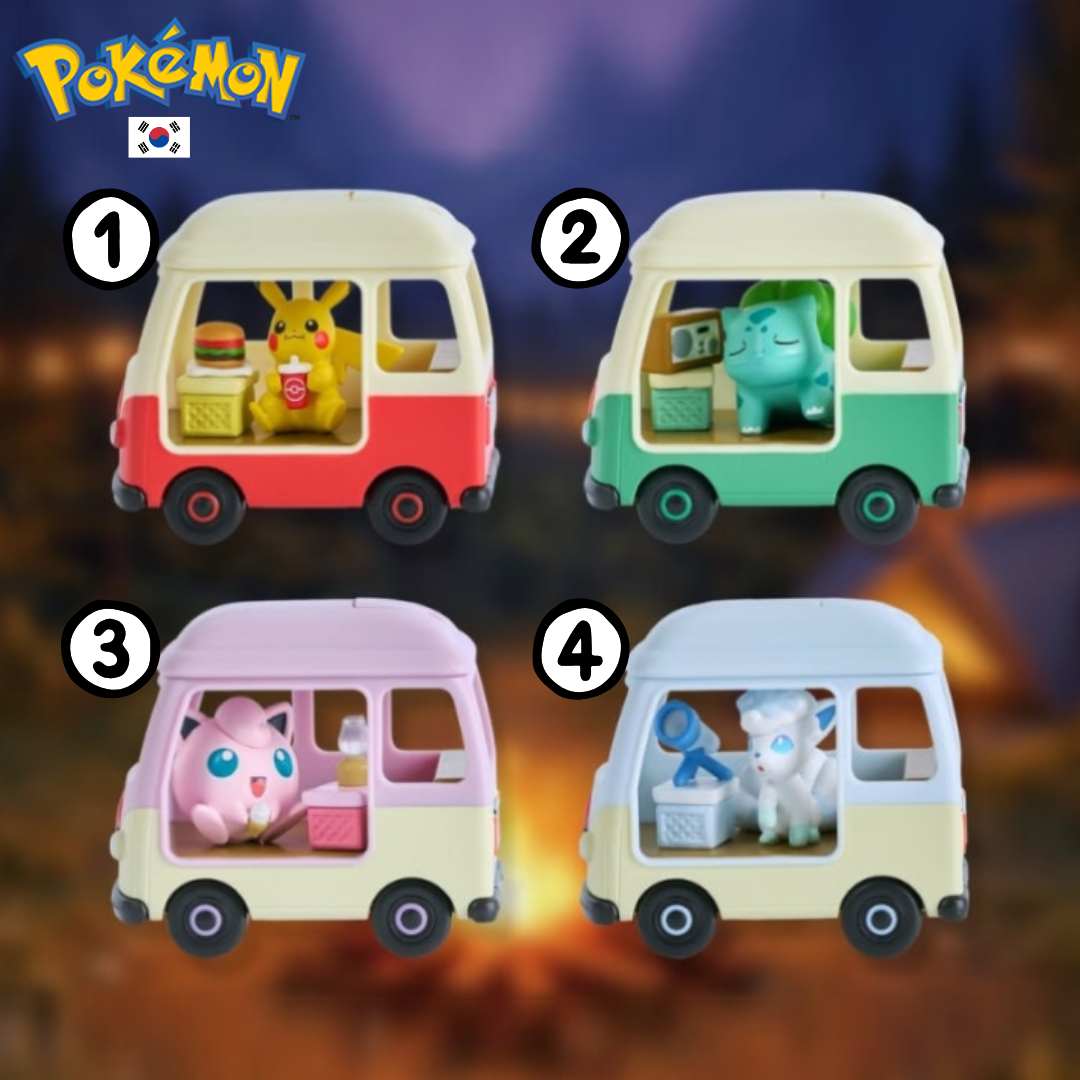 Pokemon Korea X Lotteria Camping Van Pikachu Bulbasaur Jigglypuff