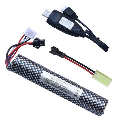 Airsoft Gel Ball Blaster 11.1V 2000mAh Battery, Water Bead Ball 11.1V Splatte...