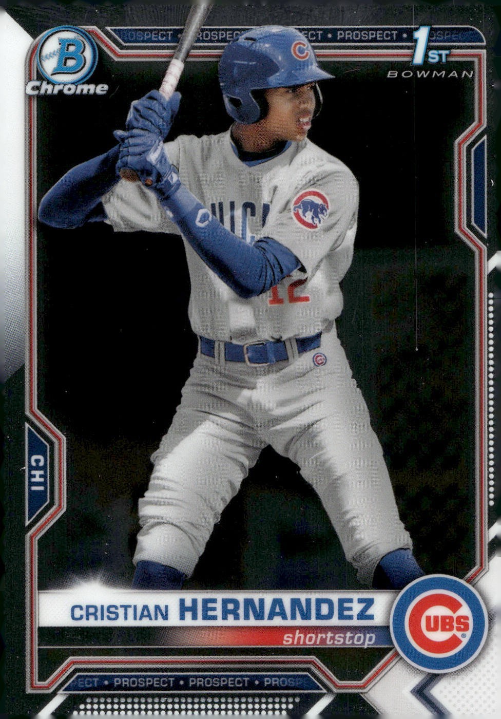 2021 Bowman Chrome #BCP-171 Cristian Hernandez - CHI Cubs 1st - BUY 3 GET 1 FREE