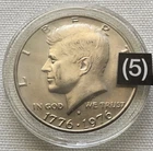 1776/1976 ANNIVERSARY 50 CENTS(40% SILVER)UNCIRCULATED GORGEOUS ORIGINAL COIN(5)