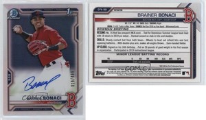 2021 Bowman Chrome Prospects Auto Refractor /499 Brainer Bonaci #CPA-BB Auto