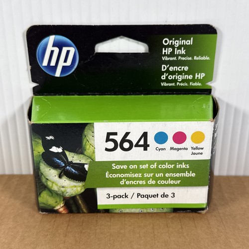 HP 564 INK Cartridge Color Ink Jet Combo 3 Pack Exp 11/2022 New