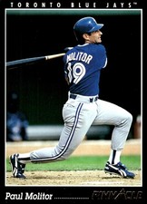 Paul Molitor 1993 Pinnacle #428 Blue Jays MLB READ FREE SHIPPING AutographDen