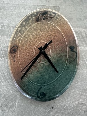 Thomas Bothe Contemporary Clay Pottery Renowned Artist  Glazed Clock Works Read