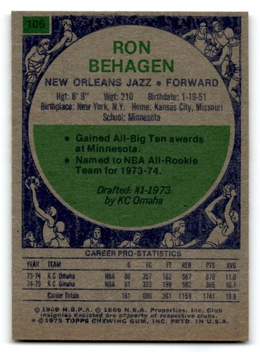 1975-76 Topps Basketball Poor to Good You Choose, Complete Your Set #1-330 - Bild 149 von 459