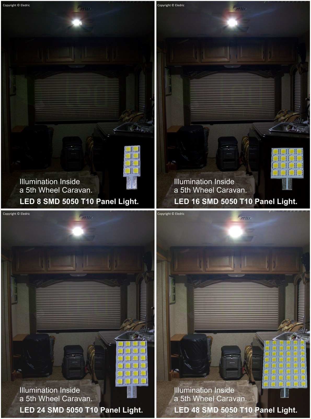 JAYCO T10 LED CARAVAN INTERIOR WEDGE LIGHT BULB CAMPING RV 4WD 12V COOL