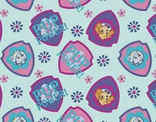 FAT QUARTER PAW PATROL FQ COTTON FABRIC EVEREST SKYE NICKELODEON  DAVID TEXTILES