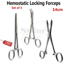 Hemostatic Locking Clamp Forceps Artery Surgical Veterinary Medical Instruments