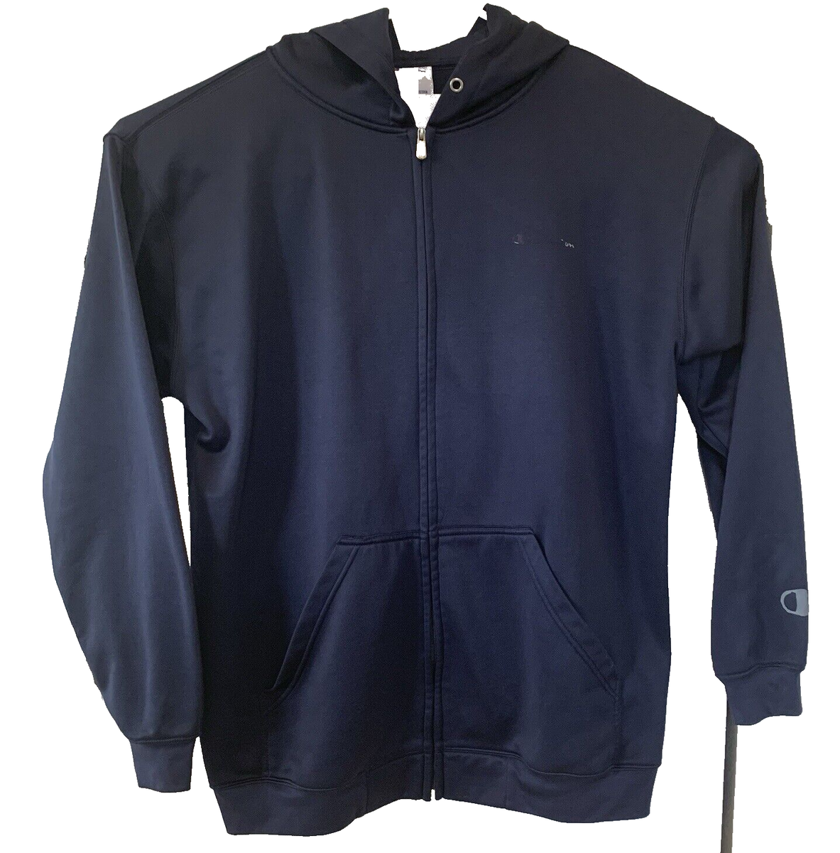 Champion Authentic Full-Zip Jacket Mens 2XLT Navy Blue Athletic
