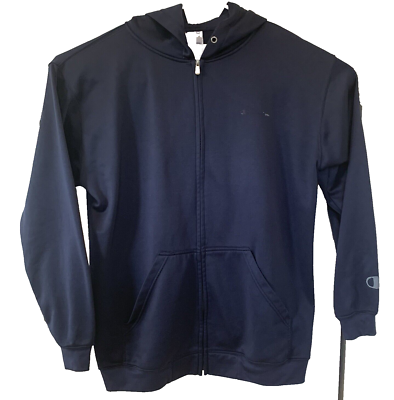 Champion Authentic Full-Zip Jacket Mens 2XLT Navy Blue Athletic