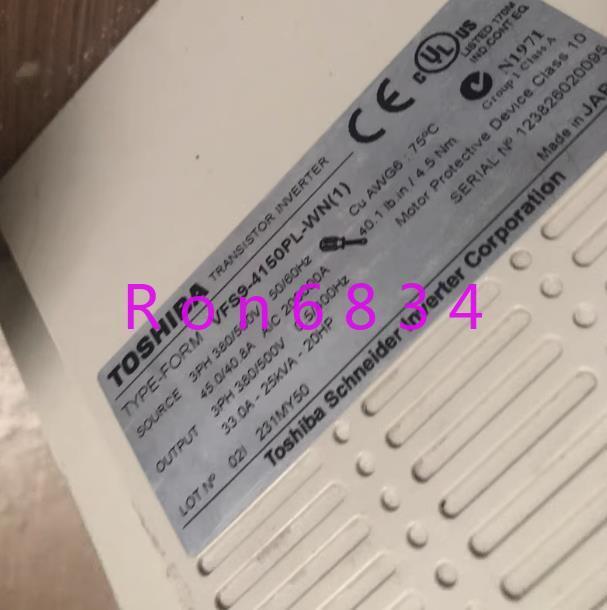 1pc used Toshiba VF-S9 inverter VFS9-4150PL-WN(1) 15KW 380V 1pc used Toshiba VF-S9 inverter VFS9-4150PL-WN(1) 15KW 380V