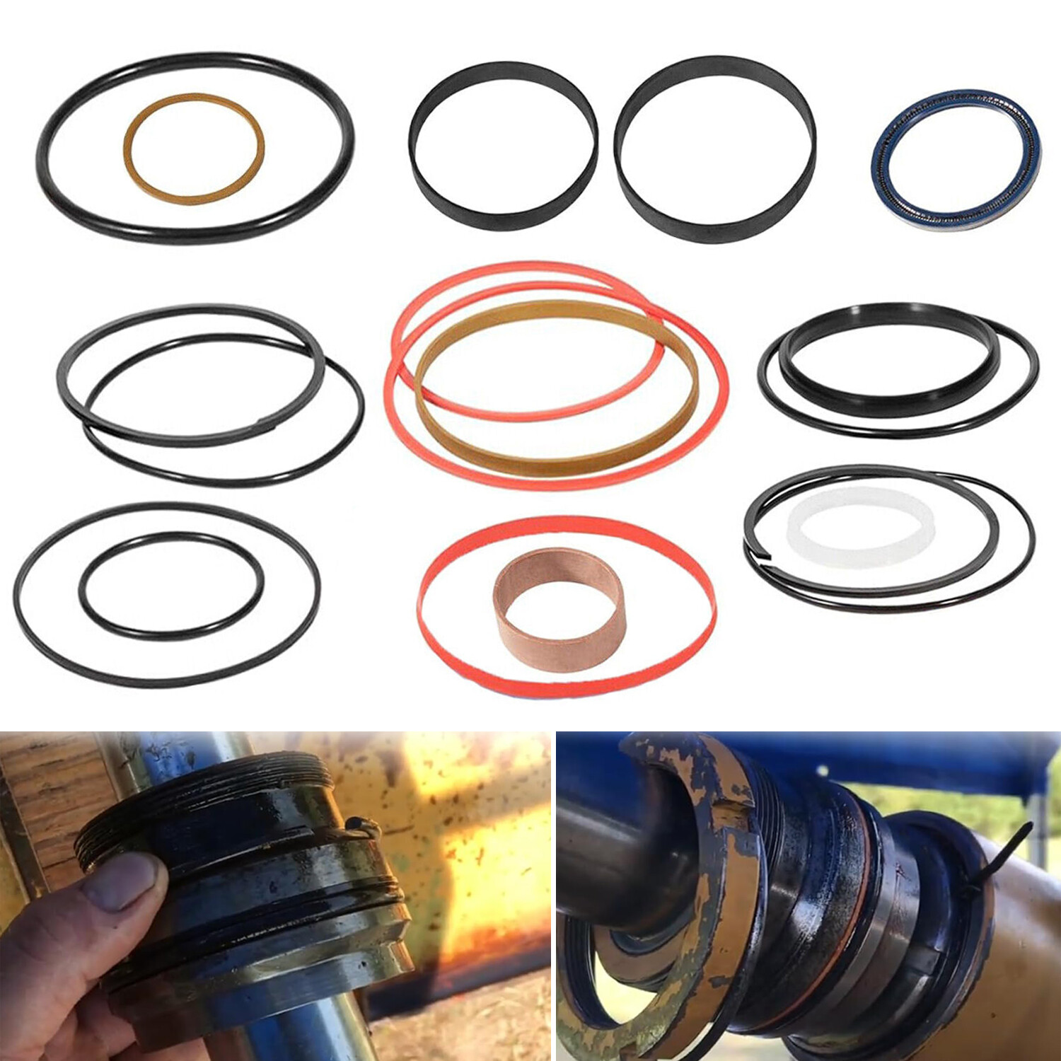 for John Deere 310D 315D 410D Backhoe Boom Cylinder,Hydraulic Seal Kit