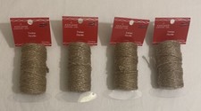 Twine Rolls 75ft each Christmas Noel Decorating Craft Set Of 4 NEW