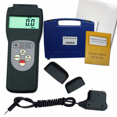 Digital 2 in 1 Paper Moisture Analyzer Meter Tester for Wood Tobacco Soil Cotton