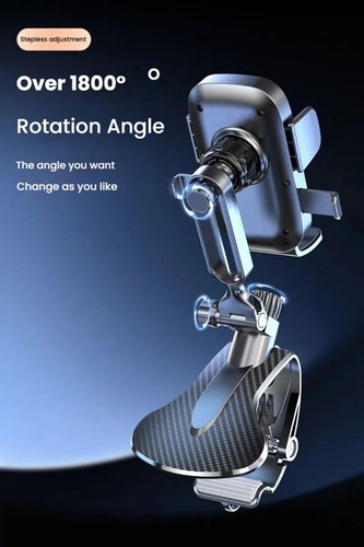 Car Phone Holder Mount 1800° Rotation Dashboard Cell Phone Holder Anti-shake USA - 第 2/15 張圖片
