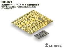 ET Model 1/35 C35-028 Photo etch set 88mm Flak 37 for Dragon kit 6523