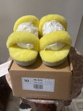 Journee Collection Womens Relaxx Comfort Slid Faux Fur Espadrille Slippers S10