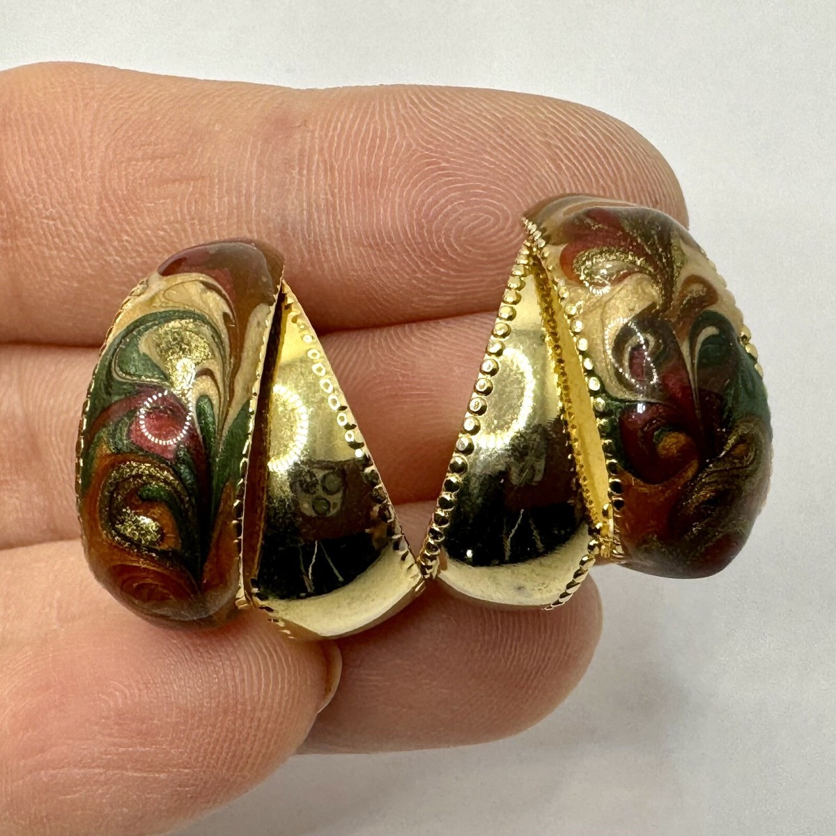 Jewelry Trends 1980s Costume Jewelry Vintage Colorful Swirl