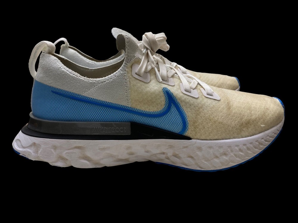Nike React Infinity Run FK Men's Running Shoes True White Photo Blue Size 12.5