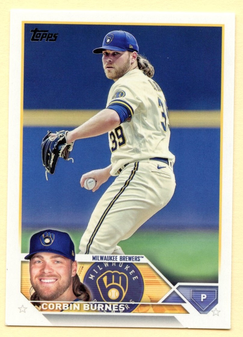 2023 Topps Series One Corbin Burnes Baseball card #225 Milwaukee