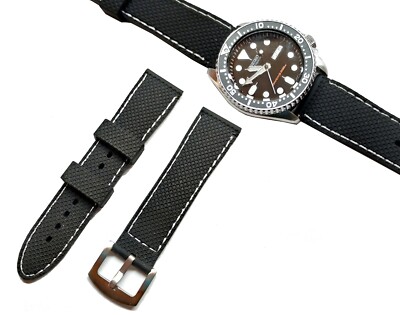Mens Watch Silicone Band Sport Rubber Strap 22mm for Seiko Skx007 Skx007k2 