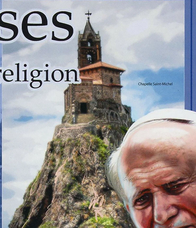 Estampilla de Papas de Iglesias Famosas Juan Pablo II Religión Lourdes San Miguel S/S MNH Foto 4 de 4