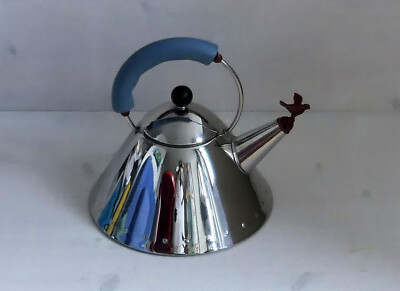 Alessi Wasserkessel 9093 mit Vogelflöte / Design Michael Graves  / Inhalt 2 l