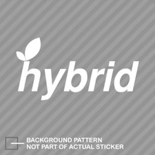 Hybrid Sticker Decal Vinyl go green environmental