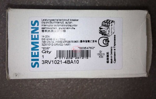 Fst New In Box Siemens breaker 3RV1021-4BA10 | eBay