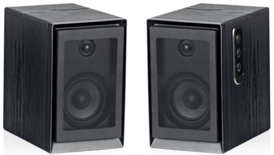 Sykik SP2551BT Bluetooth Monitor Speaker Pair 50W Amplified HD Sound Black
